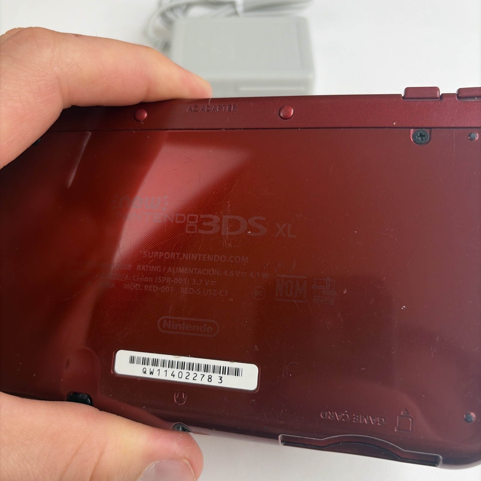 New Nintendo 3DS XL Red Console US Model – Top IPS Tested! W Charger Stylus
