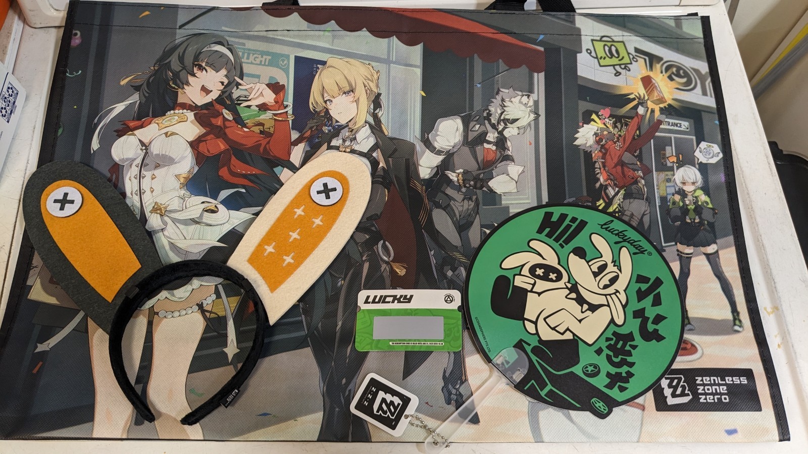 Zenless Zone Zero ZZZ Bundle Anime Expo 2025 Exclusive Bangboo Headband & Fan