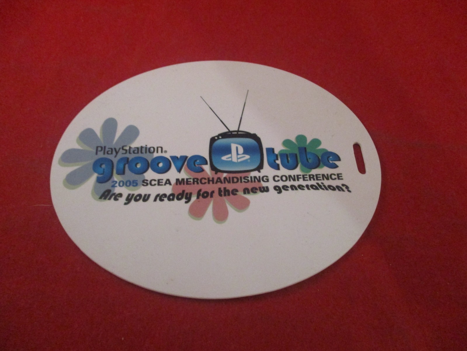 Playstation PS2 Groove Tube 2005 SCEA Merchandise Conference Luggage Promo Tags