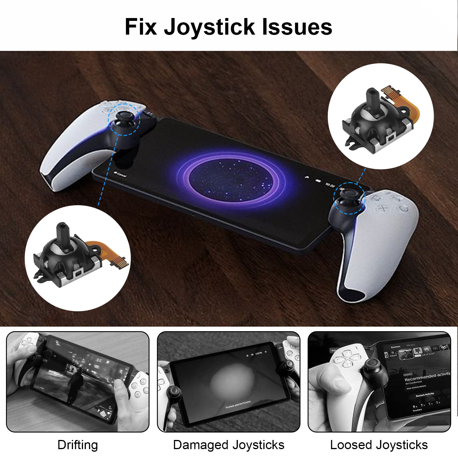 Replacement Analog Joystick Repair Hall Effect For PlayStation Portal / PS5 VR2