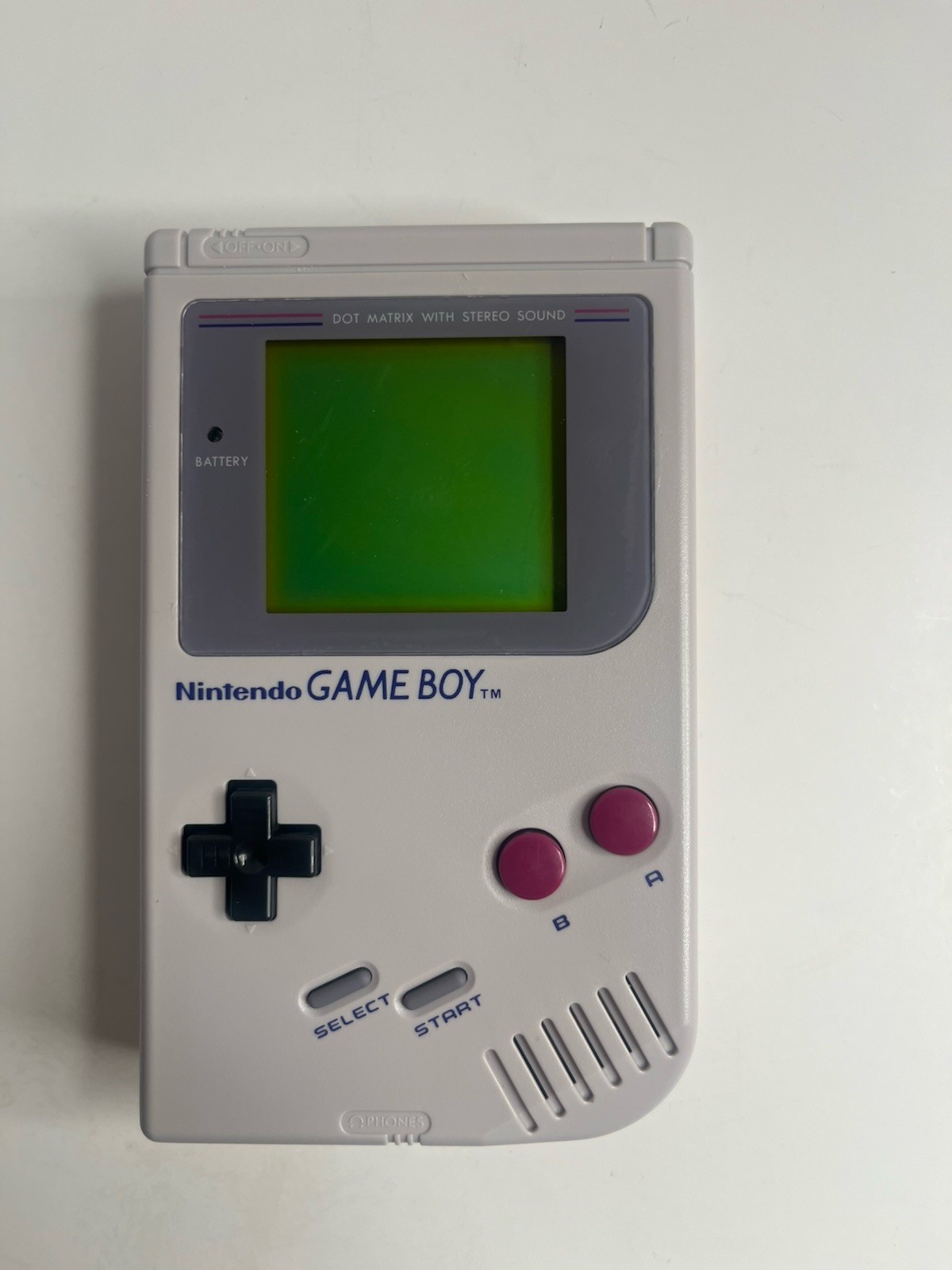 Original Nintendo Game Boy DMG-01 Gray – Powers On No Sound Screen Lines PARTS