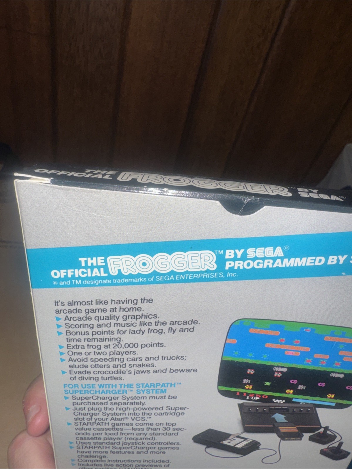 STARPATH 1983 Frogger By SEGA Atari VCS A Supercharger Game