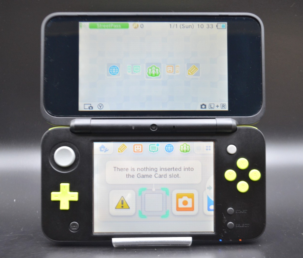 [REGION FREE] NEW Nintendo 2DS LL XL lime black Console Tested 013