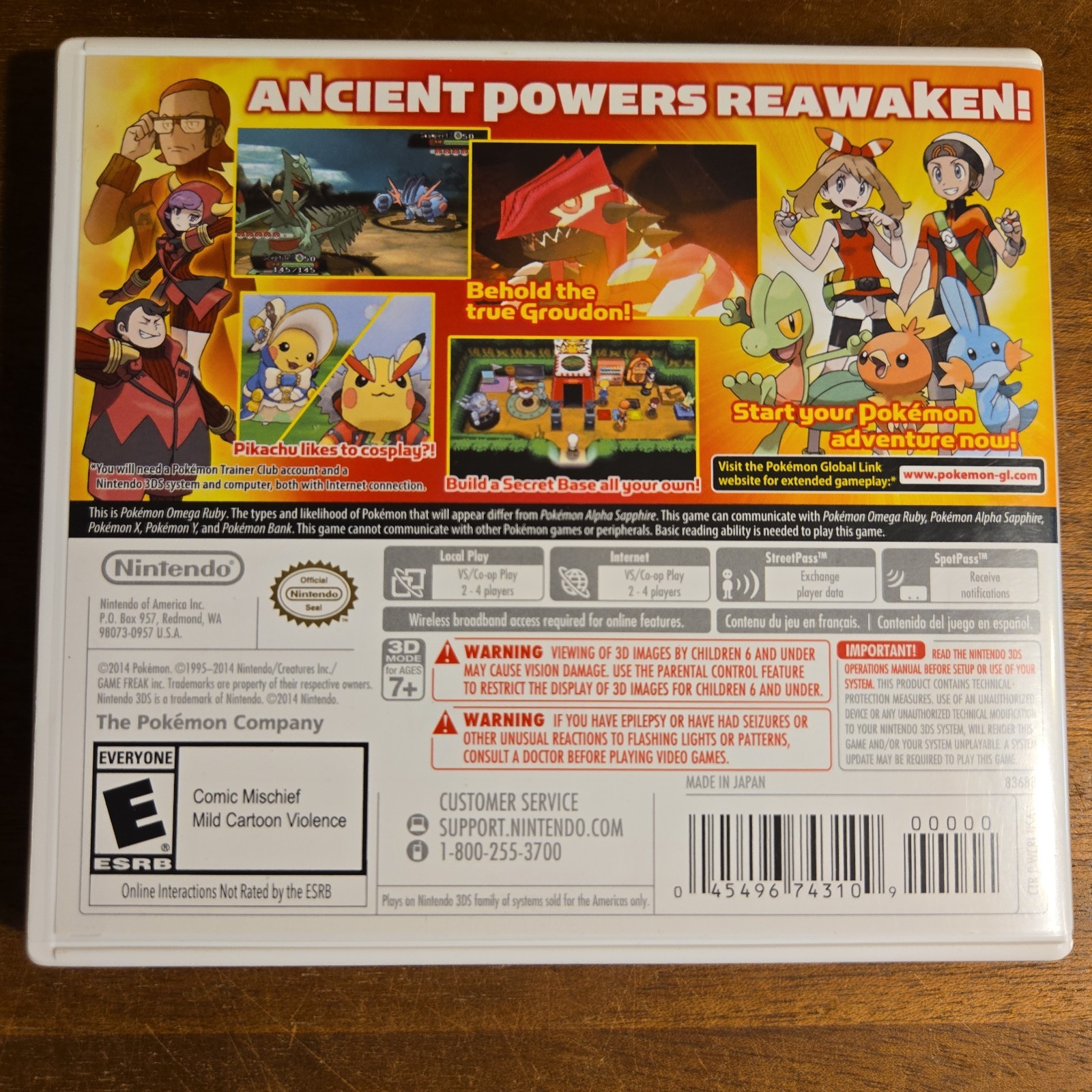 Pokemon Omega Ruby & Alpha Sapphire – BONUS Variant With Bonus Insert -NO GAME
