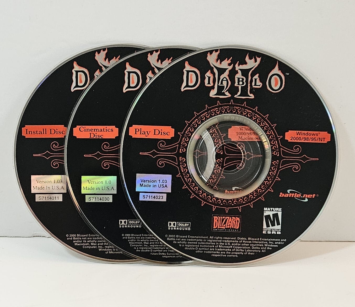 Diablo II PC CD-Rom 2000 Windows Blizzard Action Role Playing RPG Game