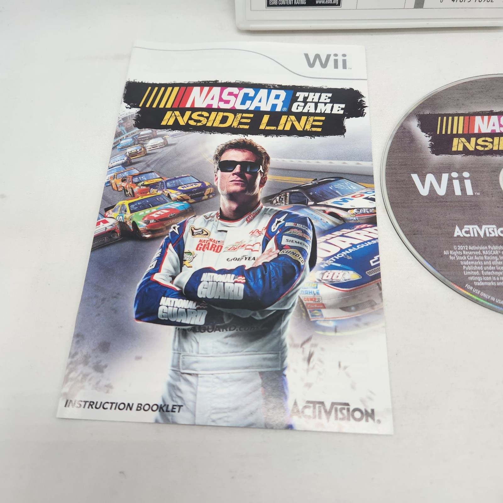 NASCAR The Game: Inside Line Nintendo Wii 2012 Racing Track Cars Cracked Case