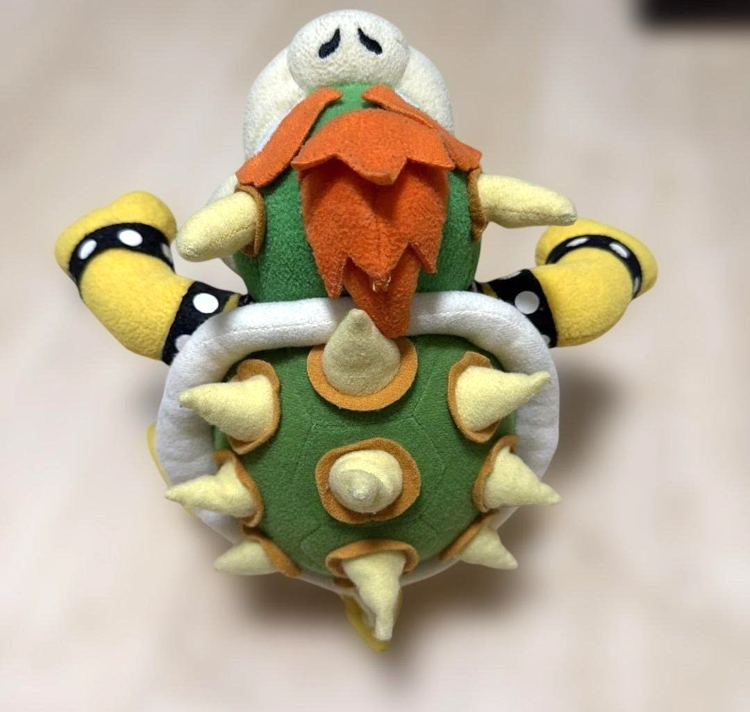 Super Mario Party 5 Bowser Plush Doll Nintendo Sanei Hudson 2003 Ages 13+ Used