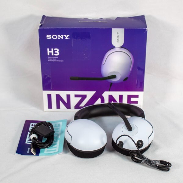 Sony INZONE H3 Wired Gaming Headset – Black And White