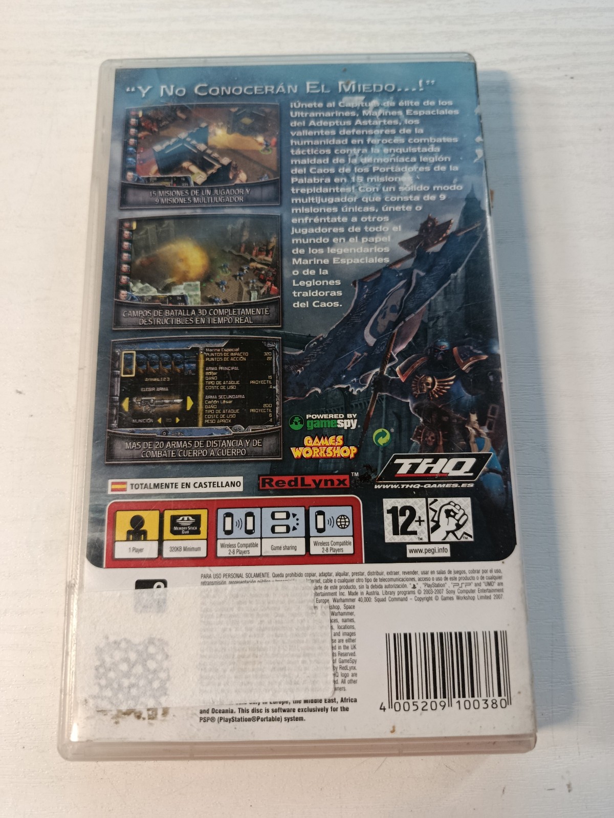 Warhammer 40.000 Squad Command THQ – Juego PSP PlayStation Edition Española Am