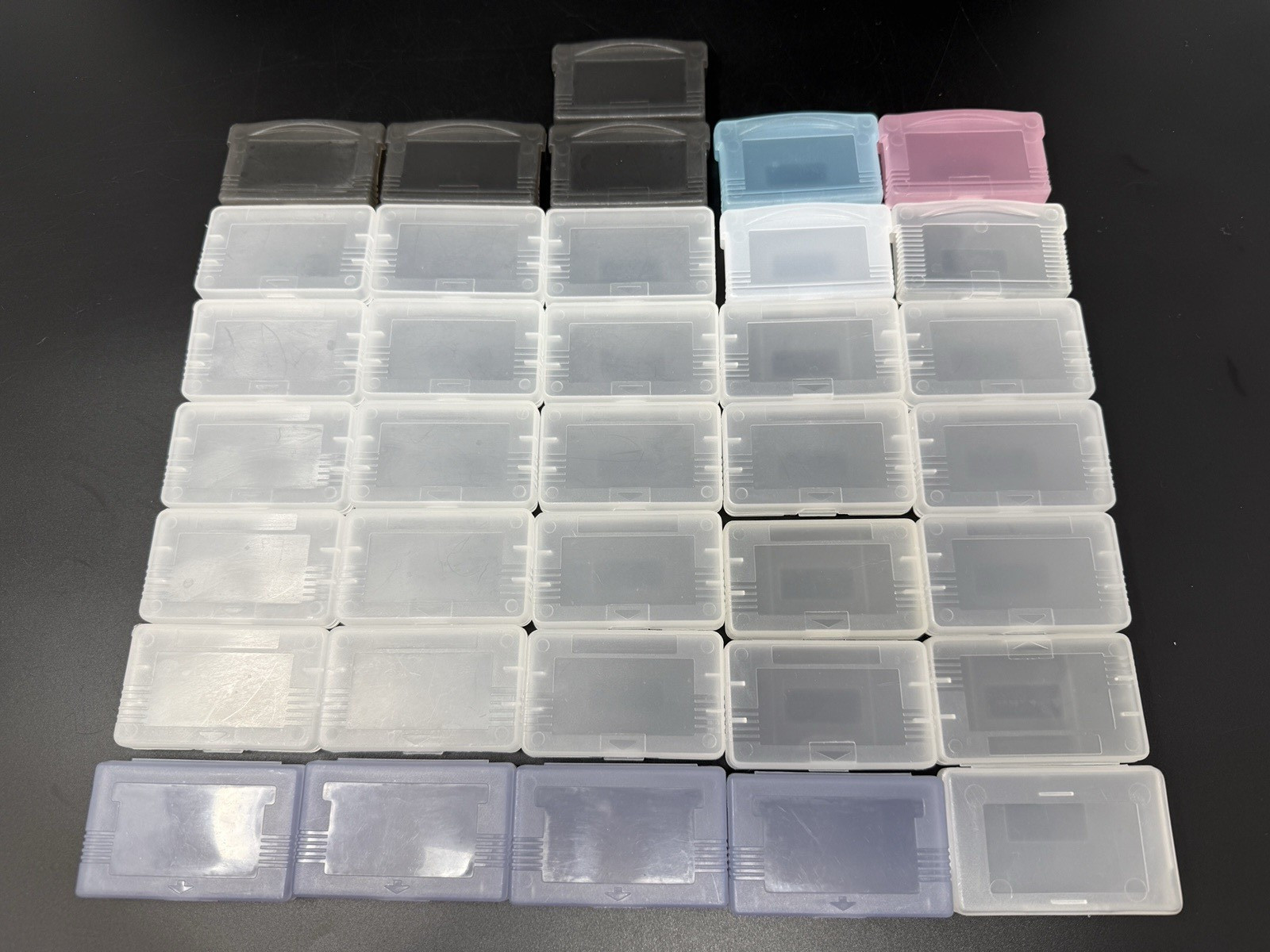 Lot of 36 Unbranded Nintendo Game Boy Advance Cartridge Cases [Multicolored]