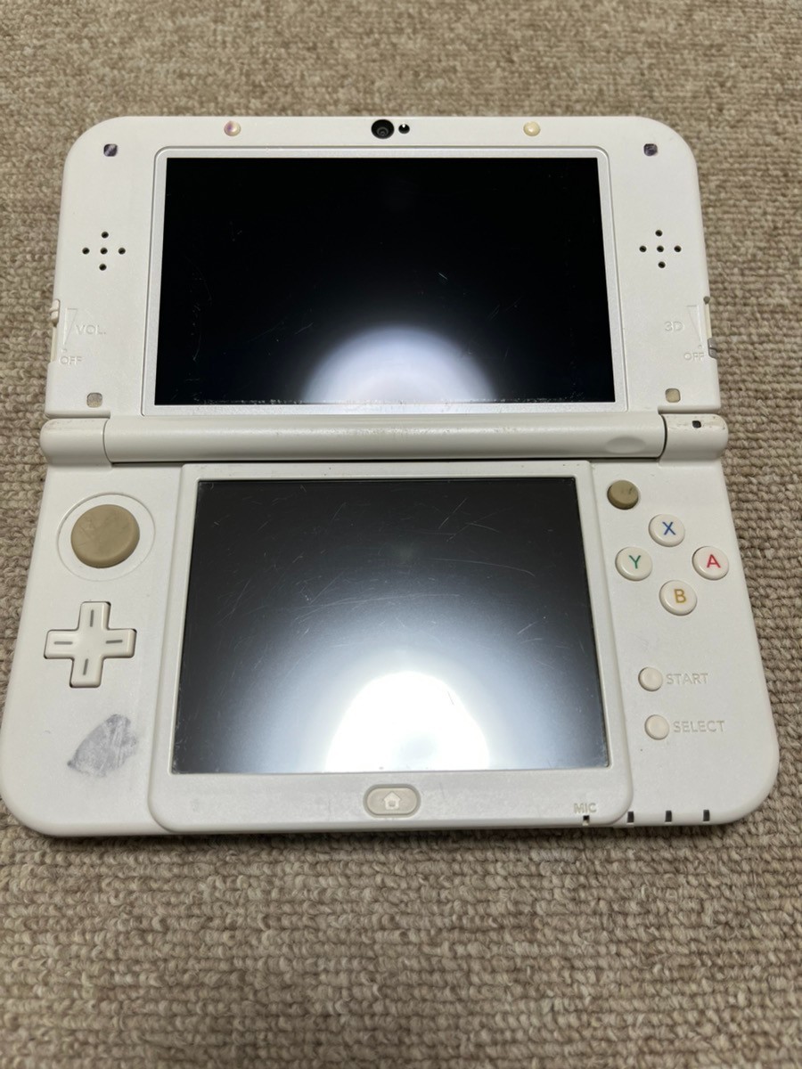 New 3DS LL XL Pearl White Japan Nintendo Console region Japanese B966