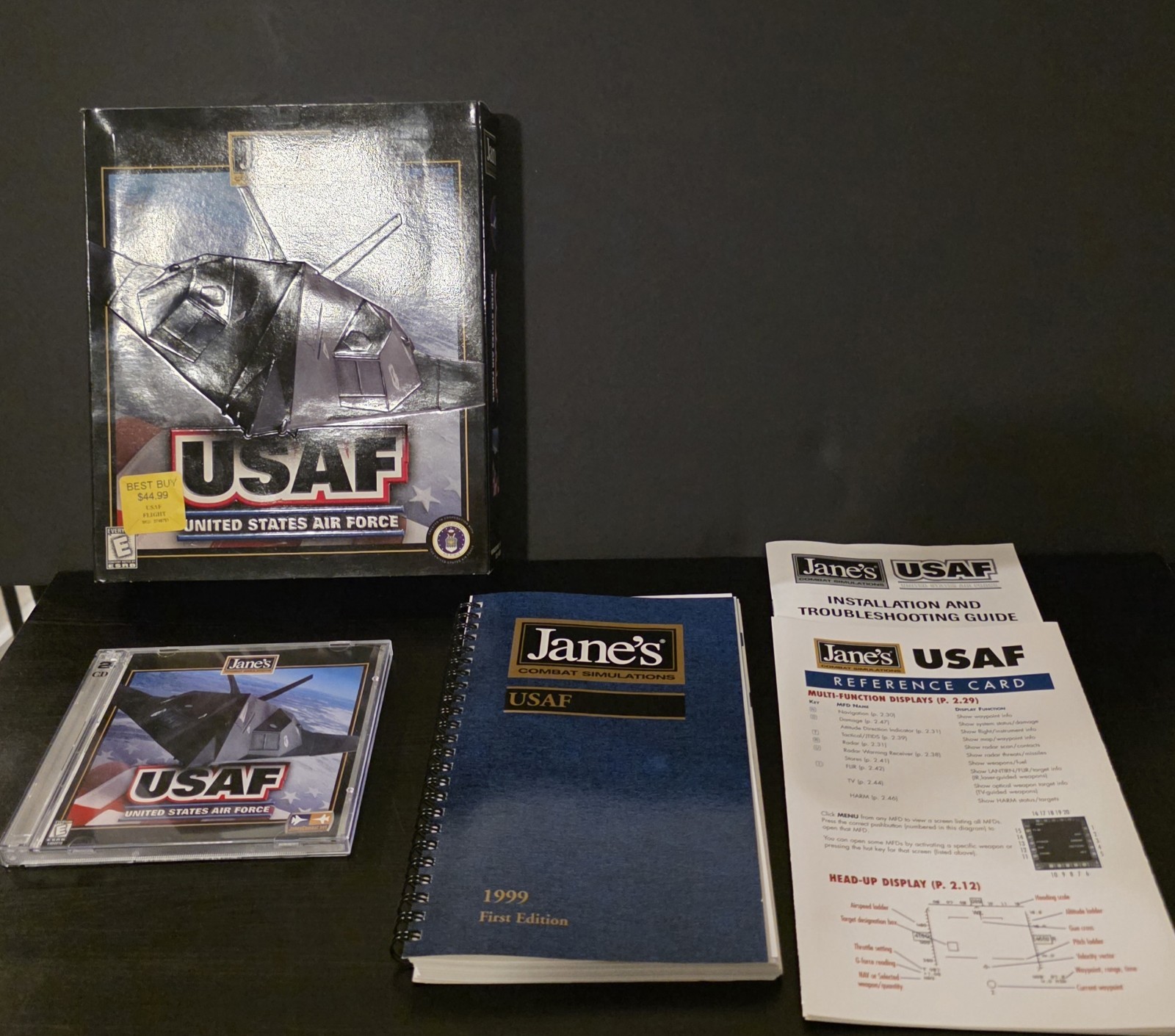 Jane’s Combat Simulations United States Air Force Big Box PC Game 1999 Complete