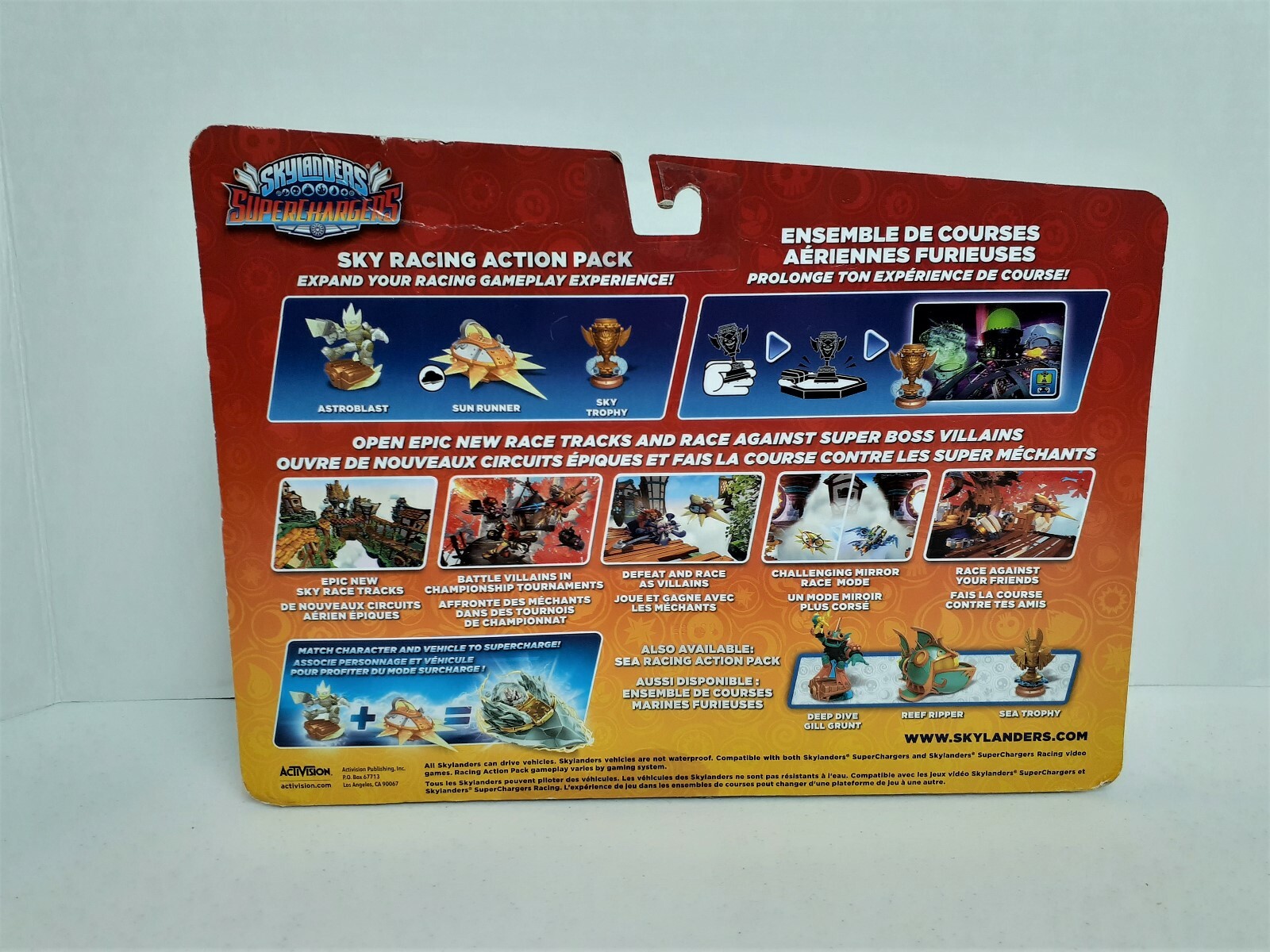 Skylanders Superchargers Sky Trophy Astroblast Sun Runner Sky Racing Action Pack