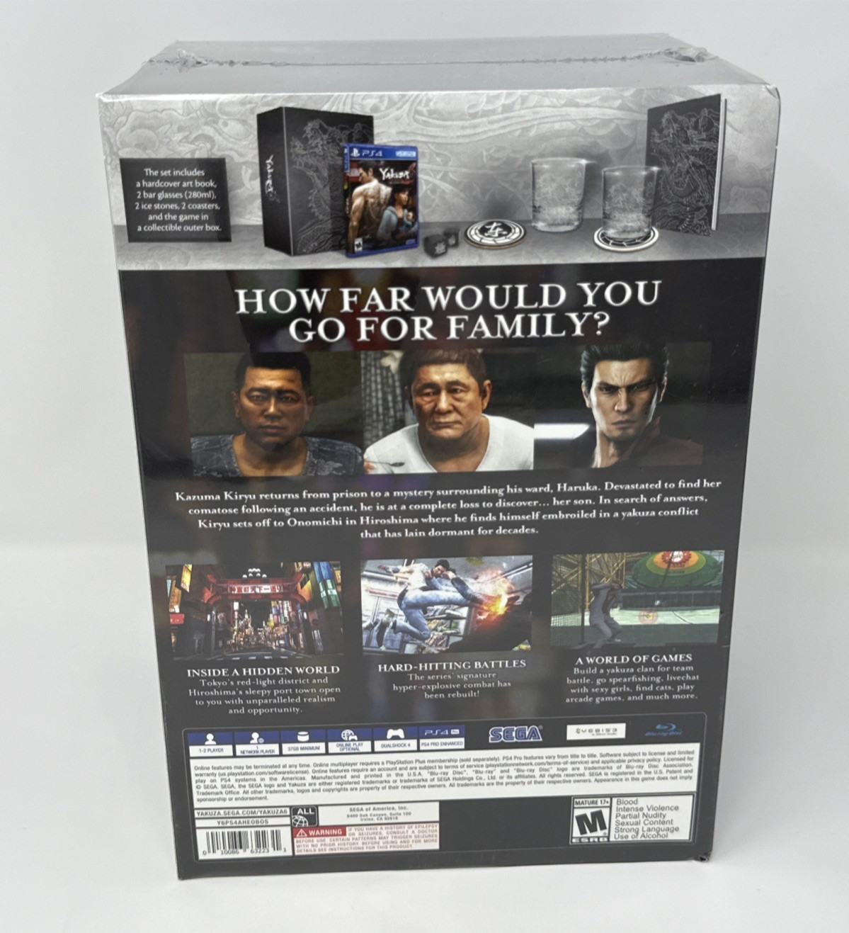 Yakuza 6 After Hours Premium Edition PS4 NEW Sealed Slit in Wrap READ Rare Set