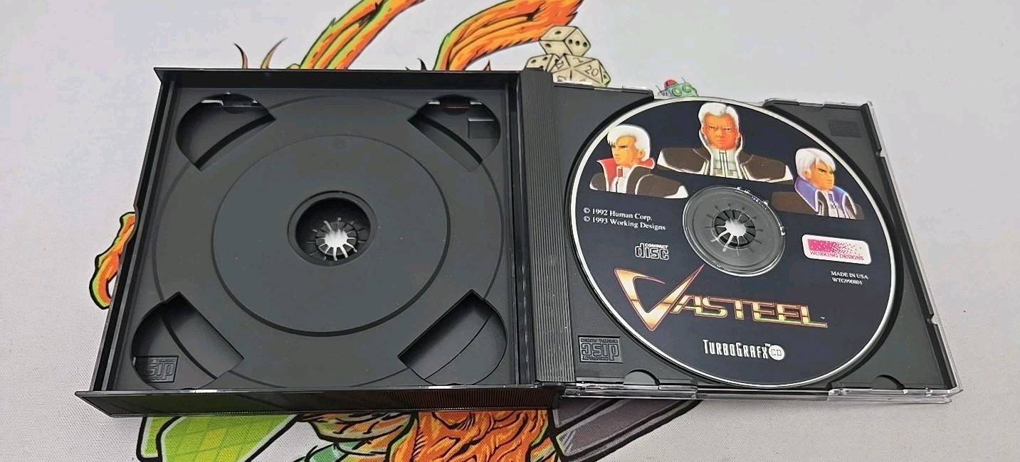 Vasteel for TurboGraFX 16 CD / TurboDUO Authentic! CIB No Map