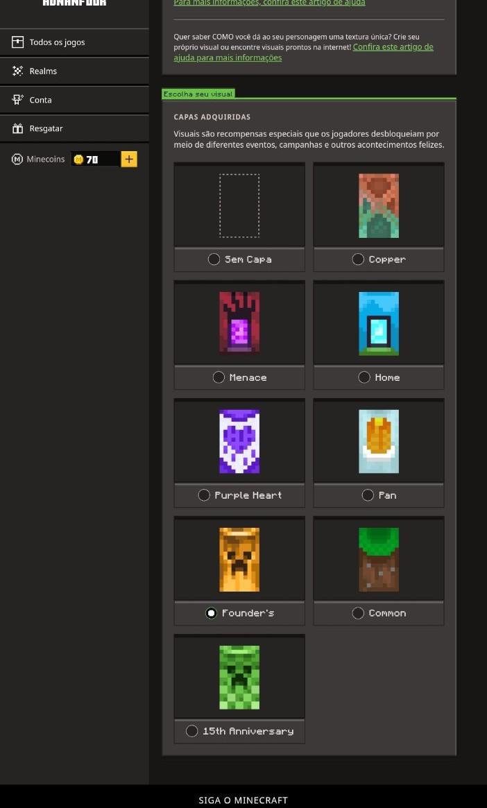 Minecraft Founder’s Cape & NO BANS – Random Account – Java and Bedrock Edition🟡