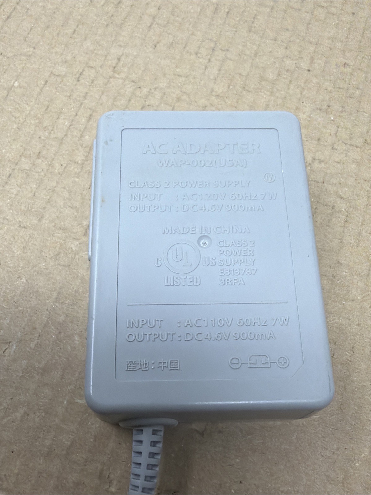 Official Nintendo OEM Wall Charger AC Adapter WAP-002 Nintendo 3DS, 3DS, 2DS DSi