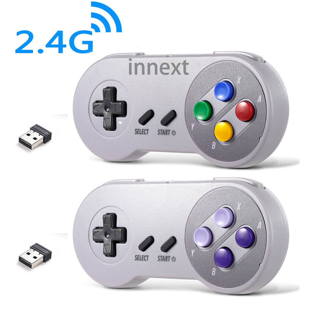 For PC MAC Raspberry Pi Window Retropie Wireless SNES Controller USB Receiver