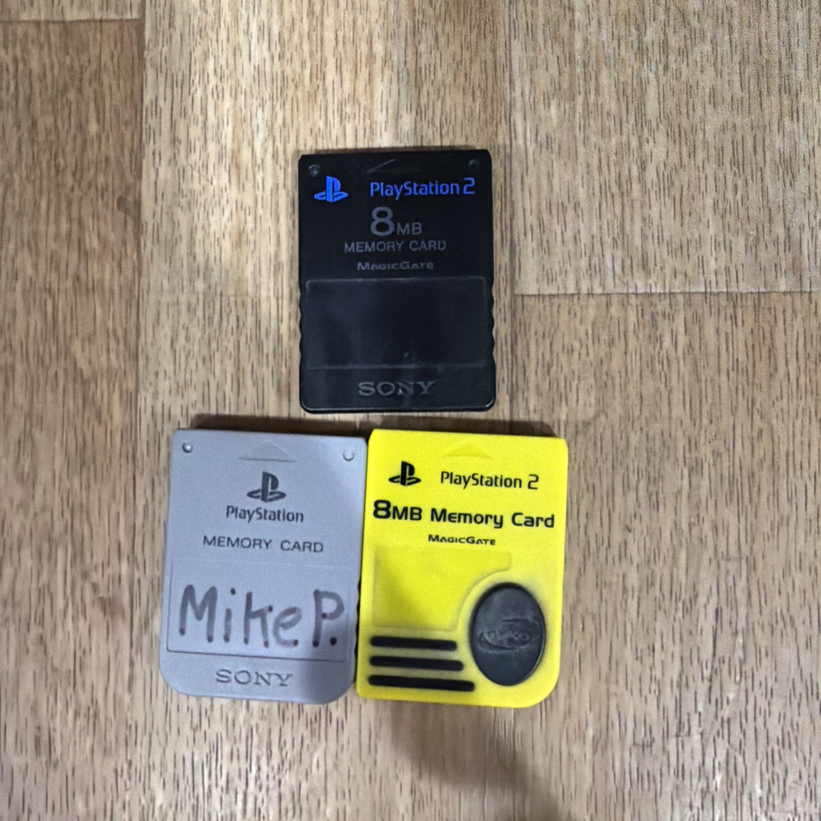 OEM Sony PlayStation 2 PS2 8MB Memory Card – Black – Yellow Ps1