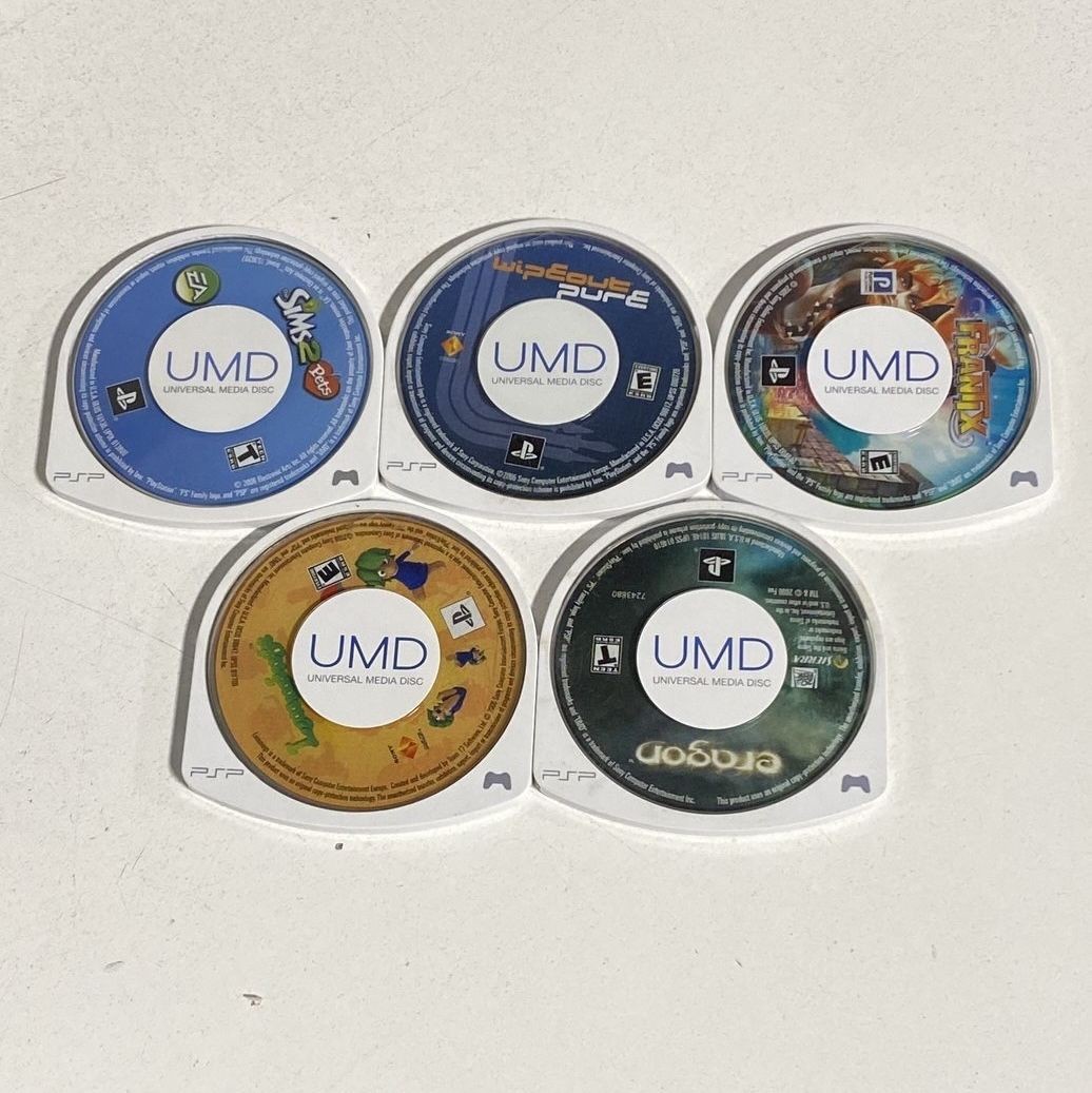 Sony PlayStation Portable PSP Game Lot 5 UMD Mixed Brands 2000s