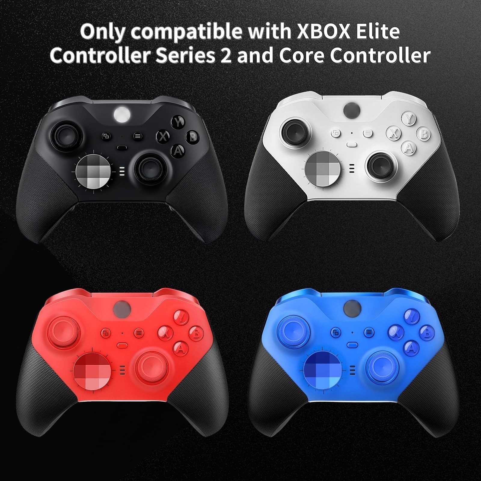 VANPARK Xbox One Elite Series 2 Controller Thumbsticks Replacement Kit