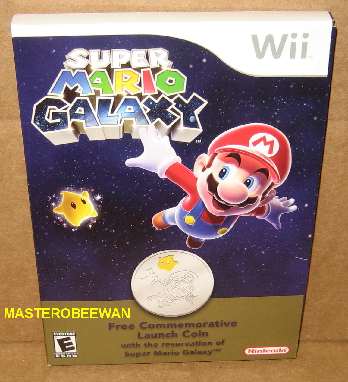 Super Mario Galaxy Commemorative Launch Coin Only Wii New (No Game)