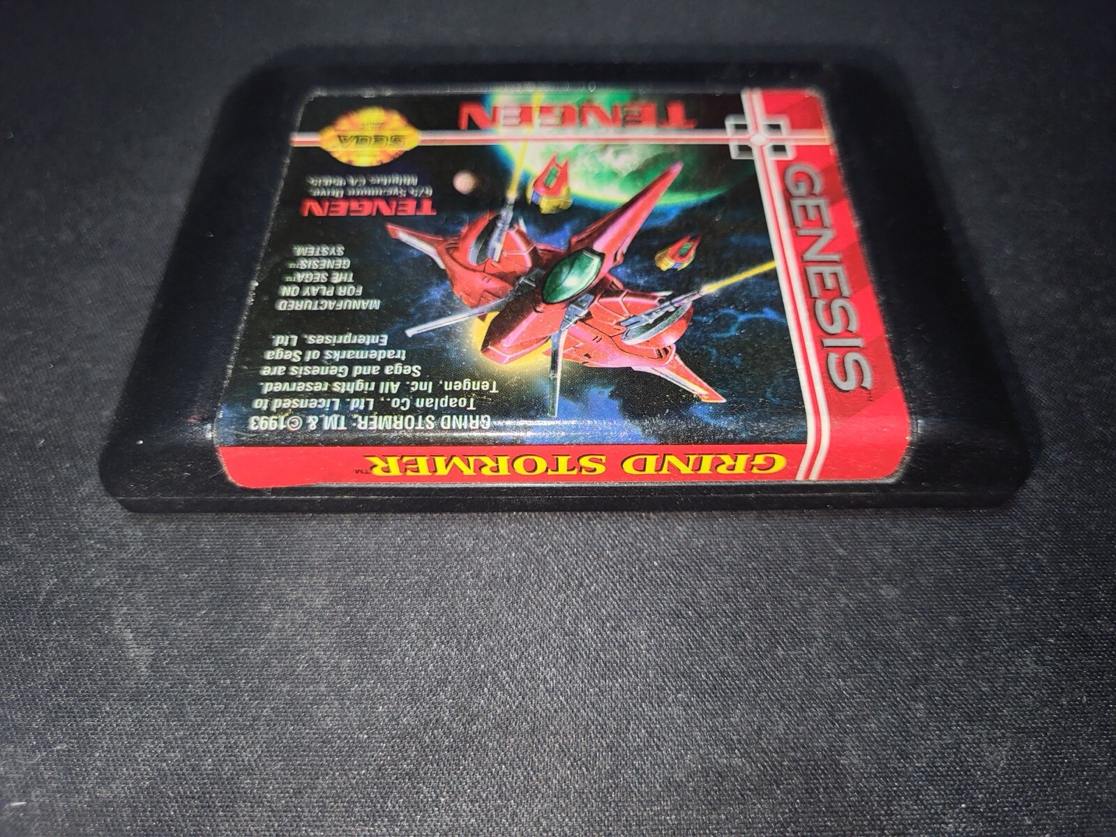 Grind Stormer Sega Genesis NRMT physical cond authentic cartridge NON-WORKING