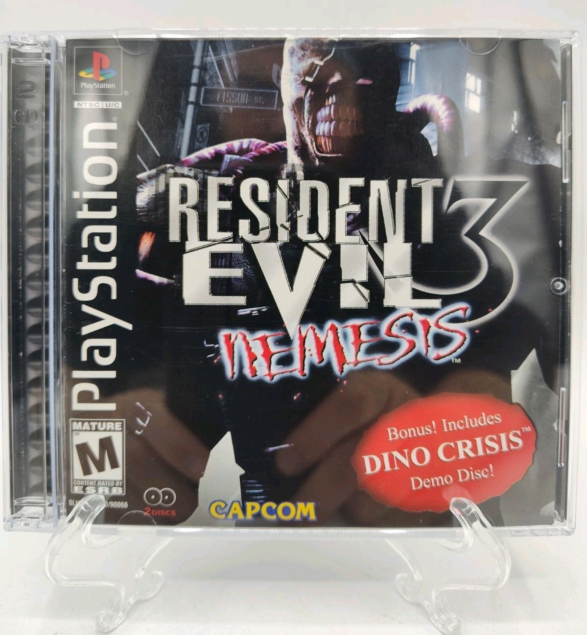 Resident Evil 3: Nemesis (PlayStation 1 PS1, 1999) CIB w/ Demo + Case Protector