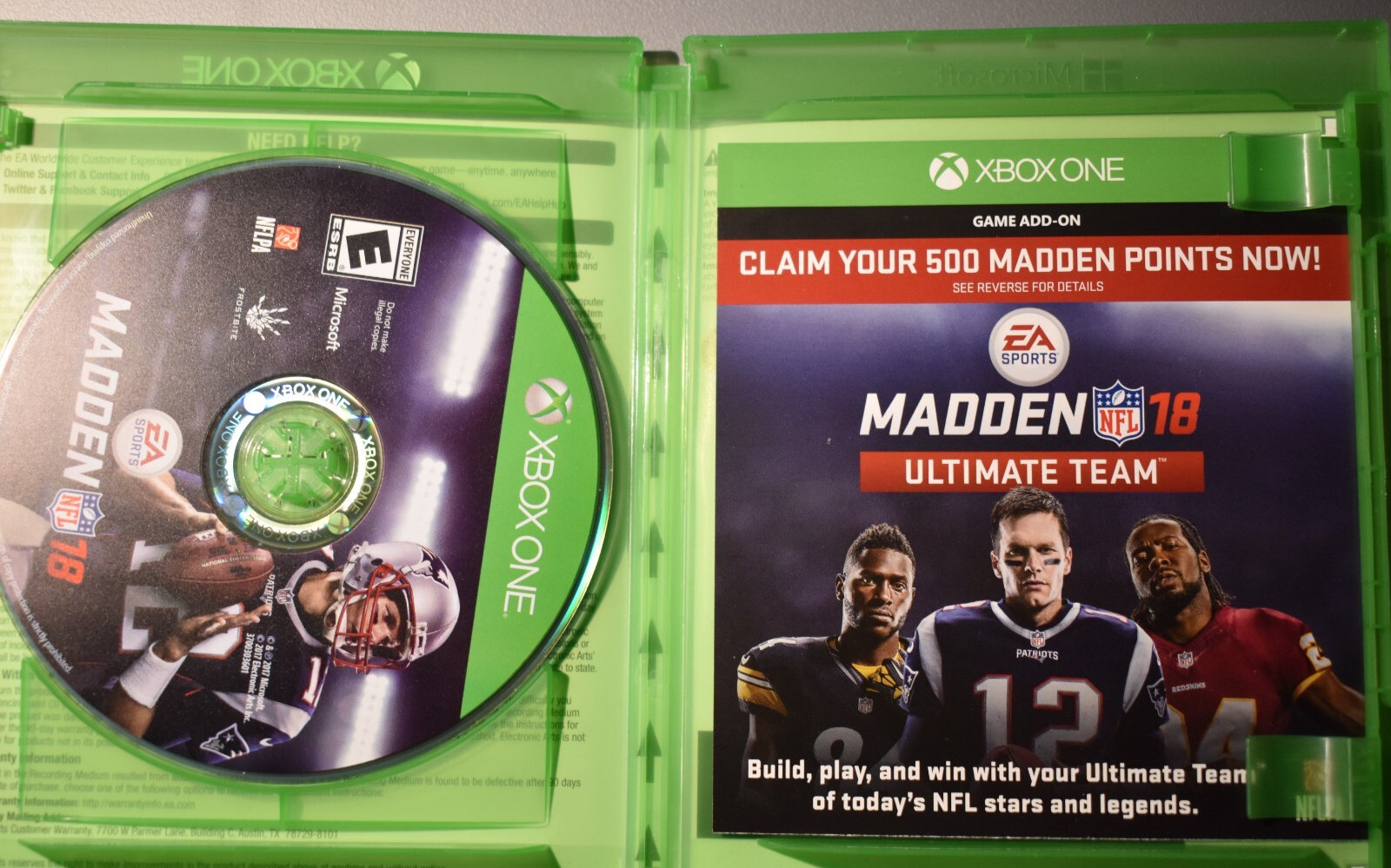 Madden NFL 18 (Microsoft Xbox One, 2017)