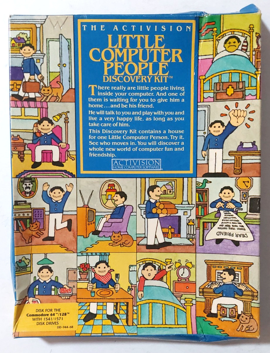 Little Computer People Discovery Kit Commodore 64 Floppy In Box Manual Untested