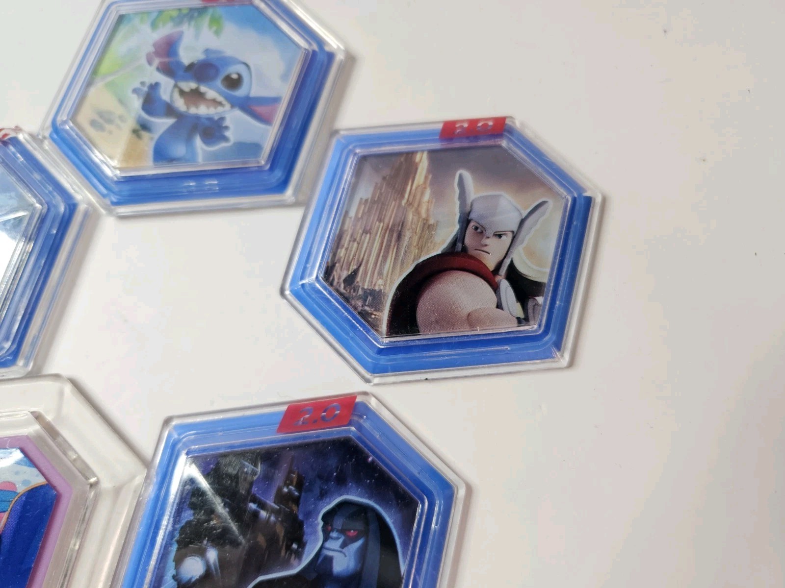 Disney Infinity 2.0 & 1.0 Power Discs Lot of 5 Merida Stitch Nemo Thor Ronan