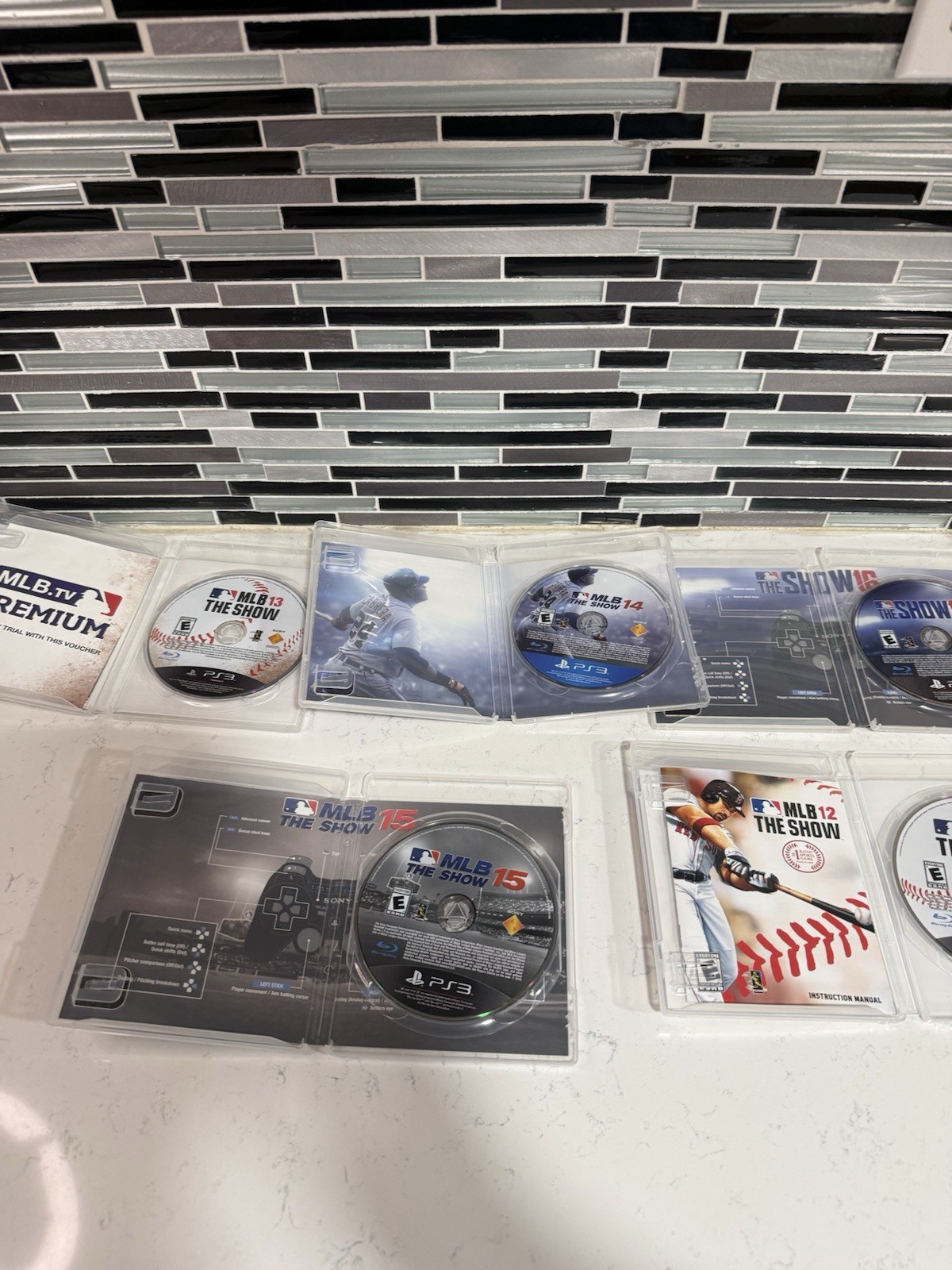 PS3 MLB The Show 12 13 14 15 16 PlayStation 3 Baseball Game Lot – Tested
