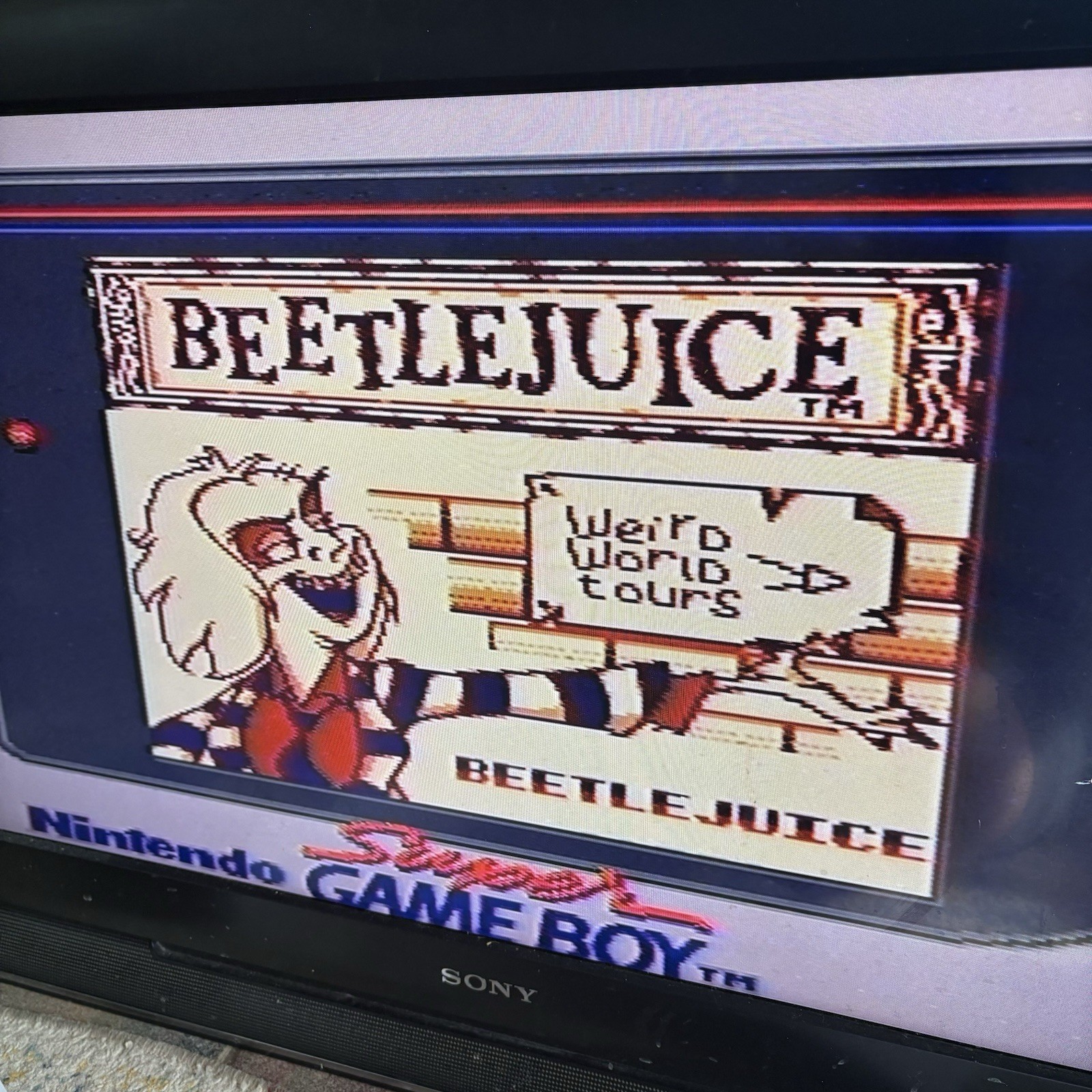 Beetlejuice Nintendo Game Boy Color 1991 Tested Working