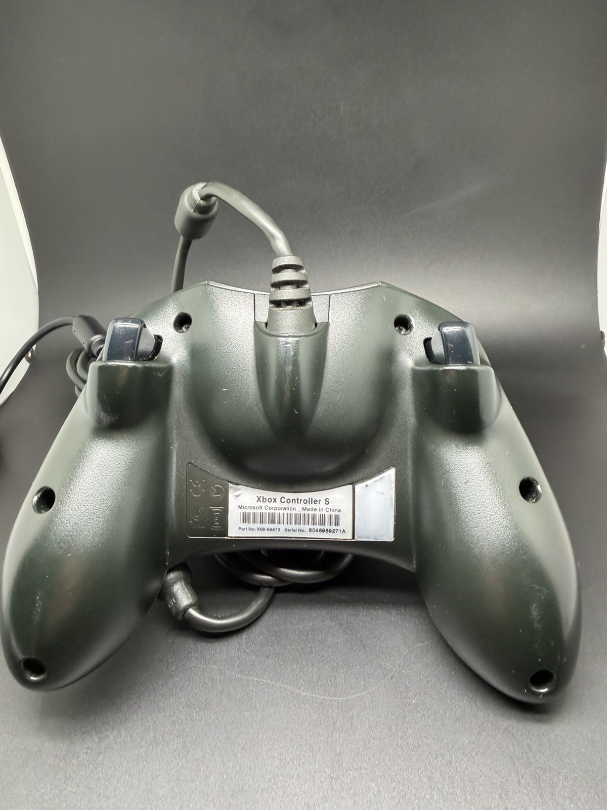 Original Xbox Pitch Black Mountain Dew Custom S Type Controller Tested Working