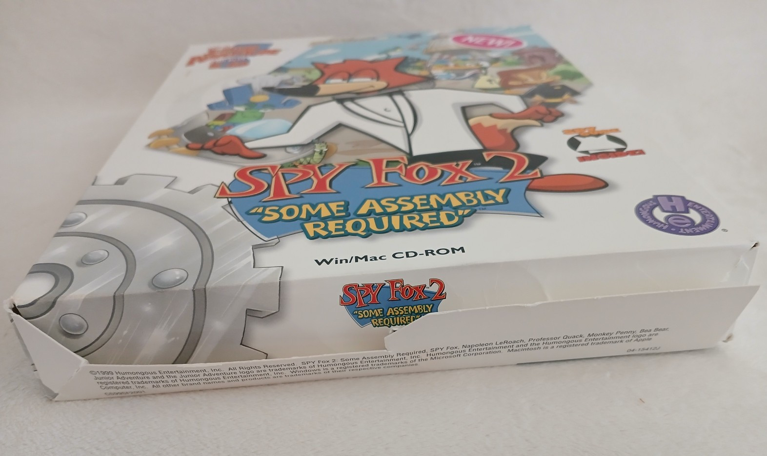 Vintage 1999 Spy Fox 2 Some Assembly Required Complete CD Big Box + Spy Fox 1 CD