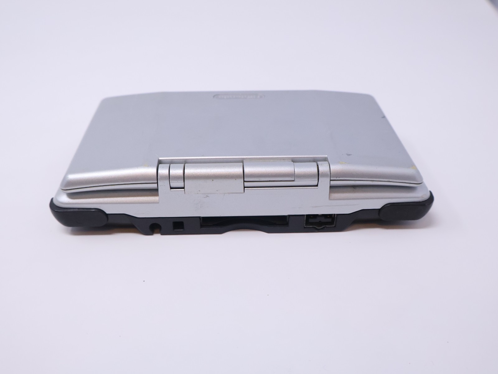 Nintendo DS Titanium Silver For Parts Handheld Console Good Shell & Hinge