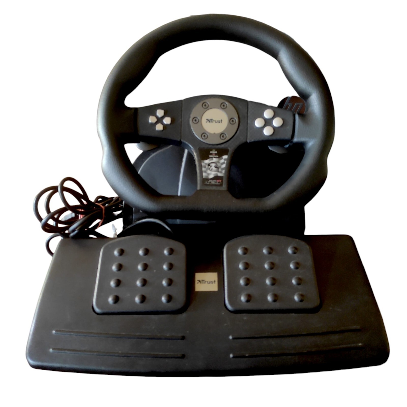 Trust GM3300 Console/PC Steering Wheel & Pedal Board – Untested –