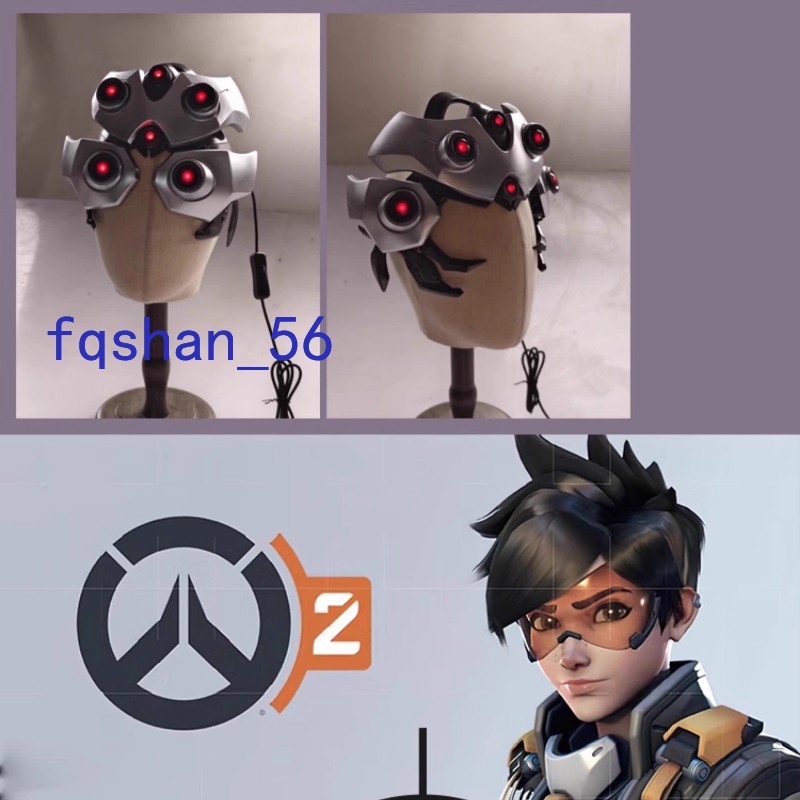 NEW Overwatch OW 2 Widowmaker Mechanical Movable Helmet Light-up Resin Mask