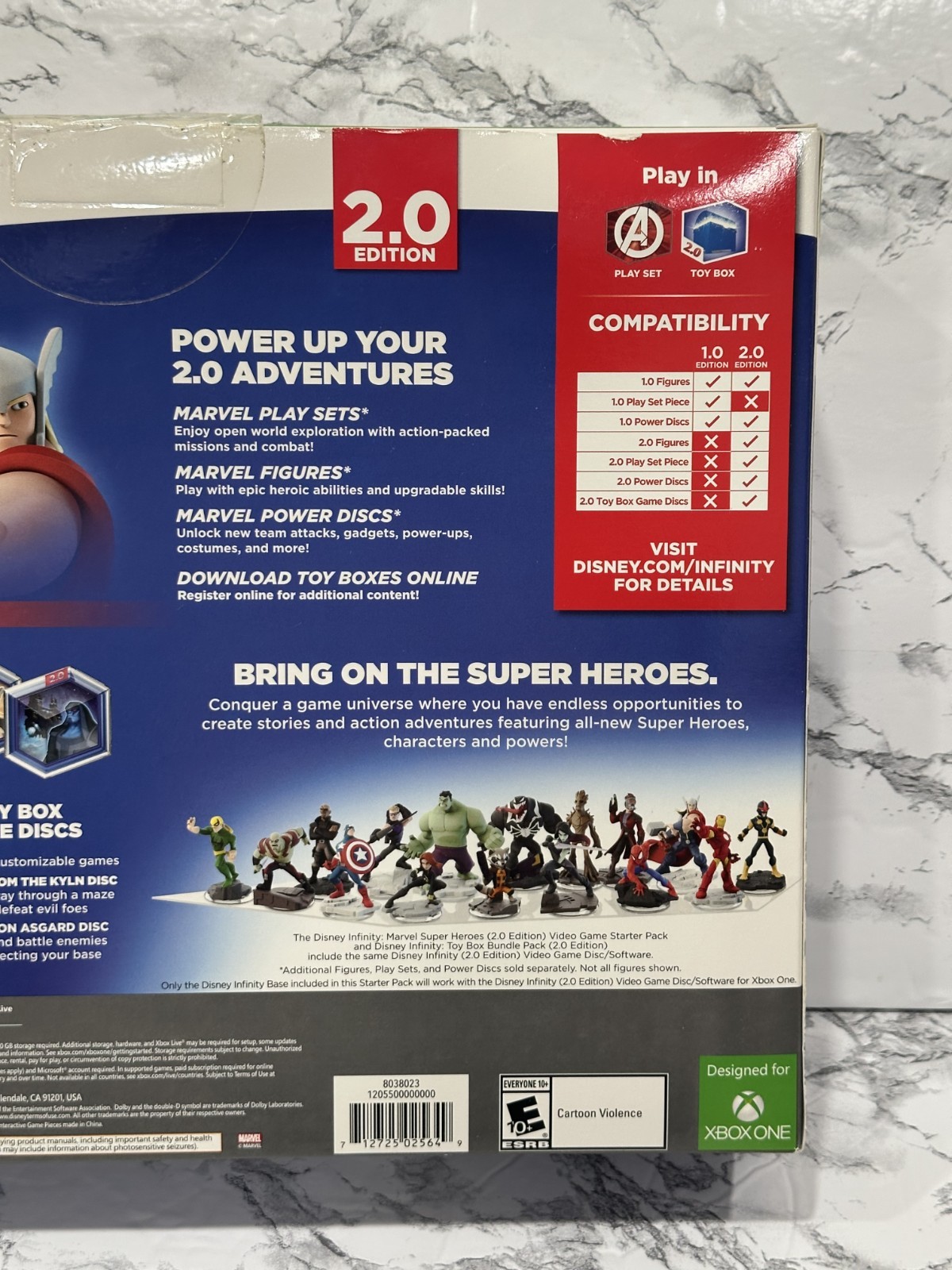 Disney Infinity 2.0 Marvel Super Heroes Starter Pack + Game Xbox One 8038023 NIB