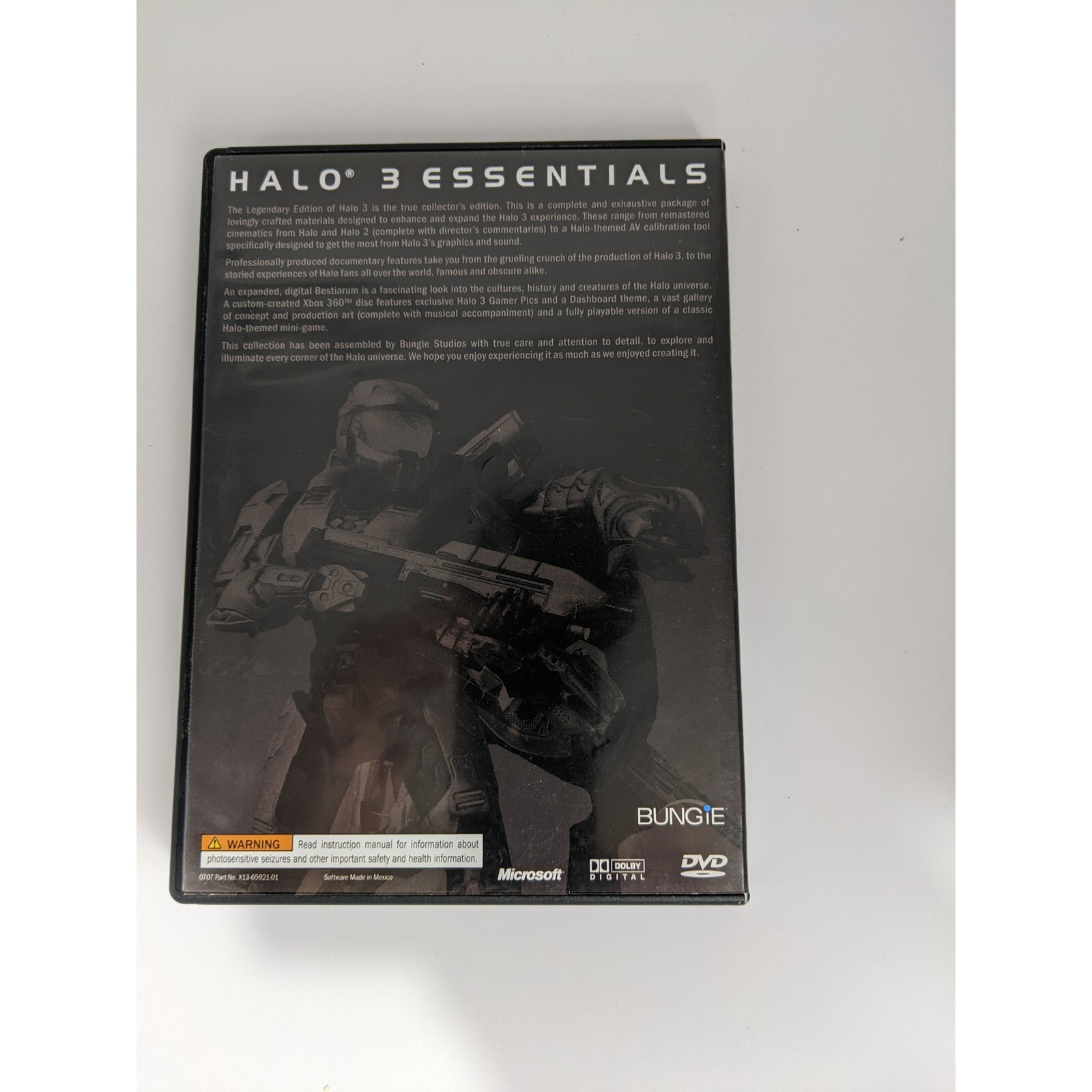 Halo 3 Essentials Xbox 360 Video Game Discs Complete Retro Bungie Microsoft