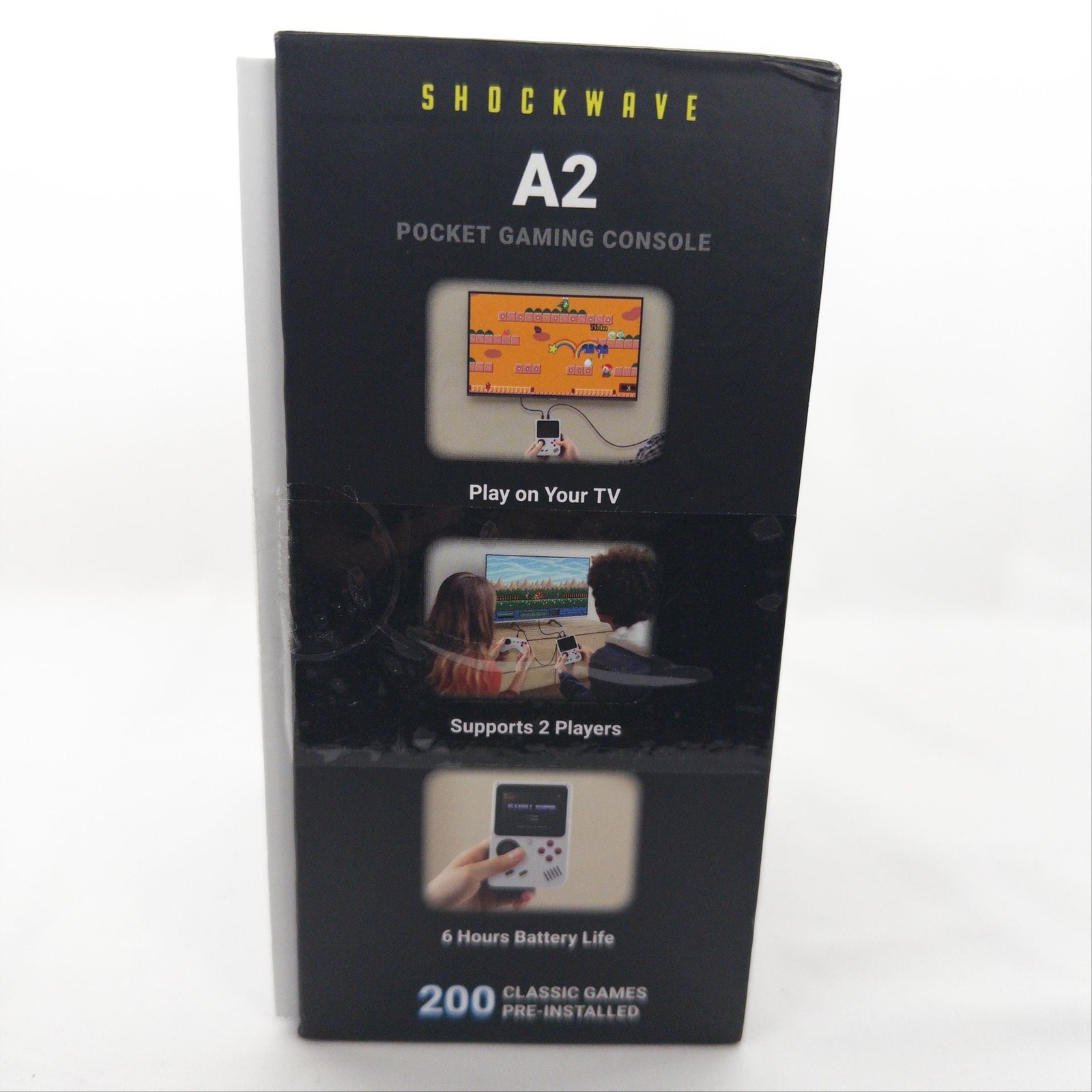 Shockwave A2 Pocket Gaming Console with 200 Classic Games and Controller
