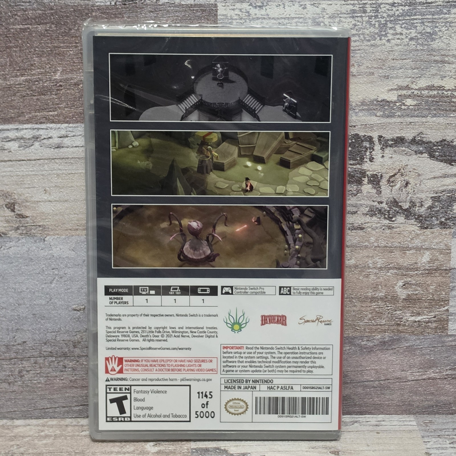 Deaths Door (Nintendo Switch) 1145 of 5000 Special Reserve Brand New Video Game