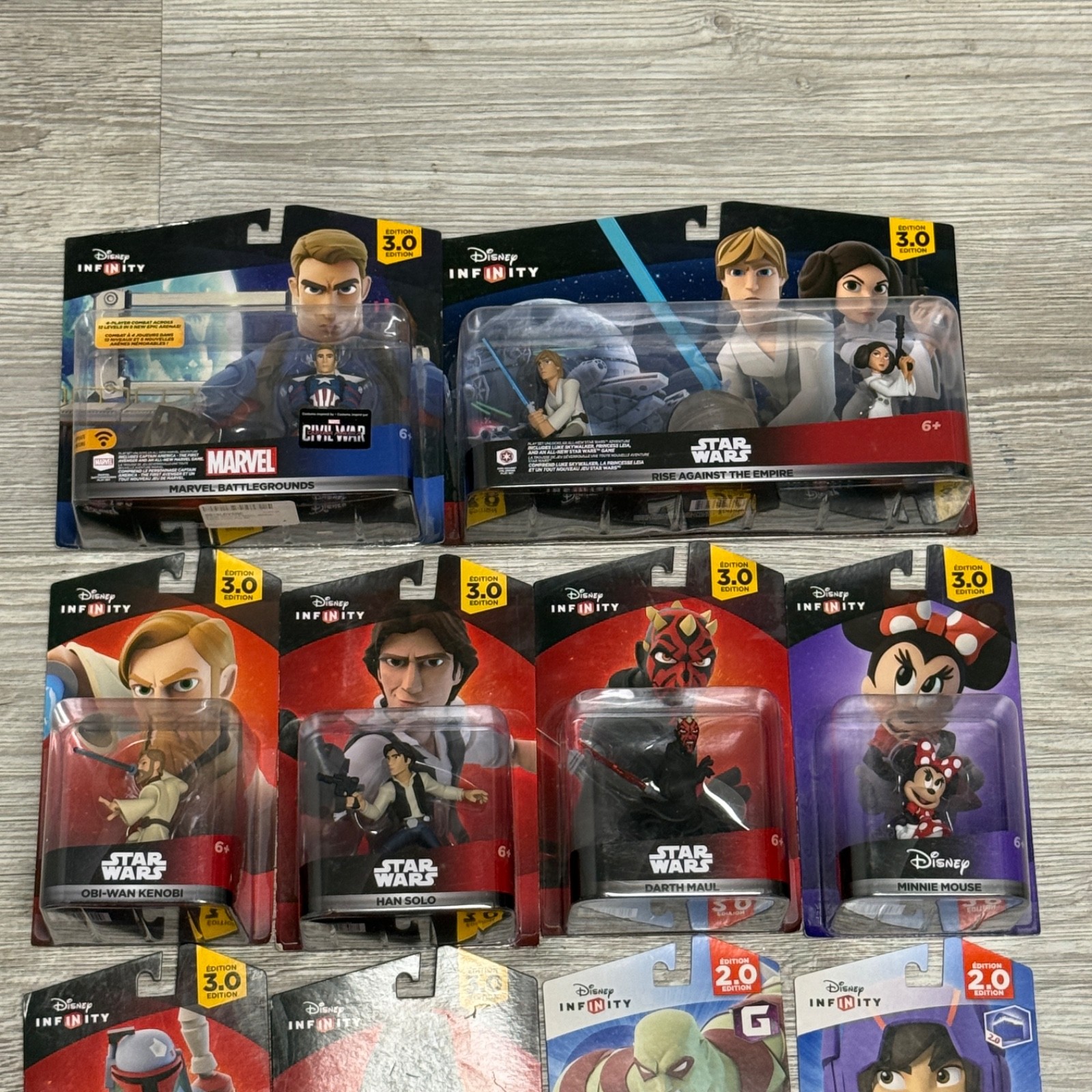 Disney Infinity Figure Sealed Lot of 21 2.0 3.0 Marvel Star Wars Sets RARE