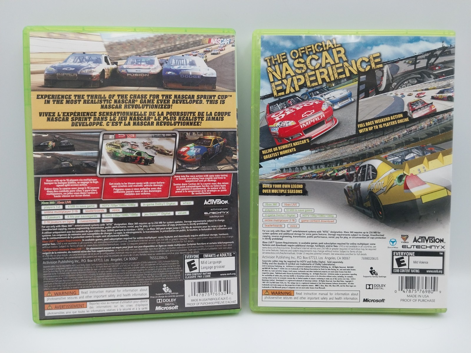 NASCAR 2011: The Game & Inside Line (Microsoft Xbox 360) CIB Lot Of 2 – TESTED