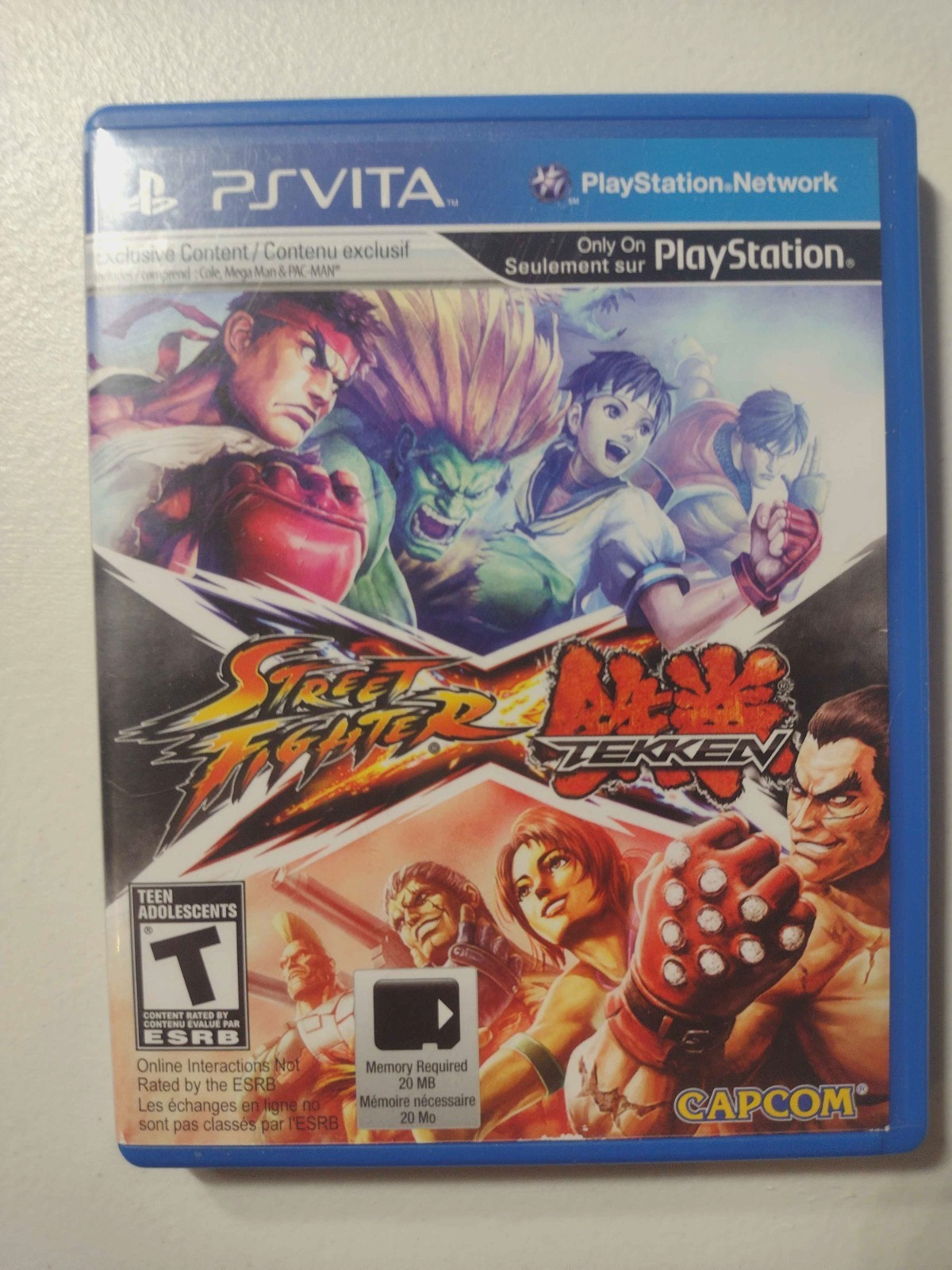 Street Fighter X Tekken | Sony Playstation Vita Complete CIB TESTED