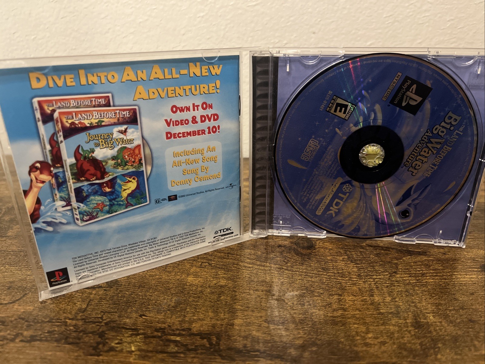 The Land Before Time: Big Water Adventure (PlayStation 1 PS1) CIB & TESTED
