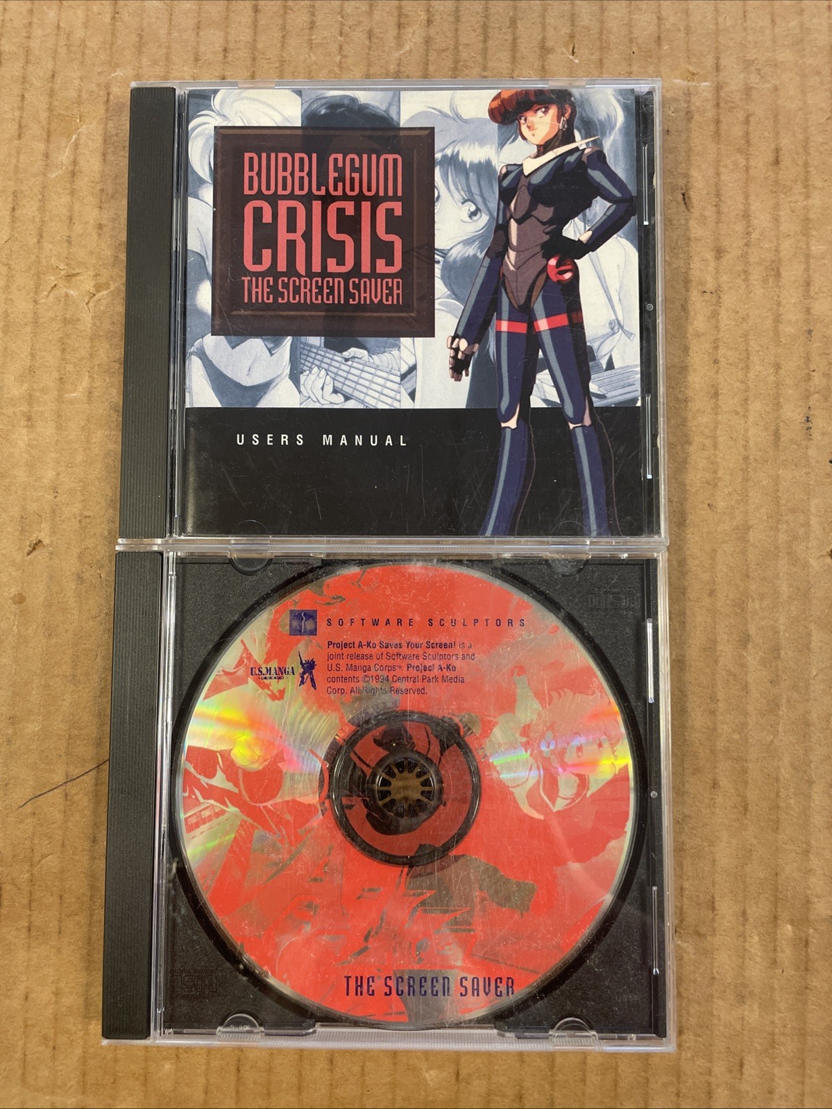 VTG Bubblegum Crisis Screen Saver Sealed PC/Mac CD-ROM 90s Anime Cyberpunk HTF