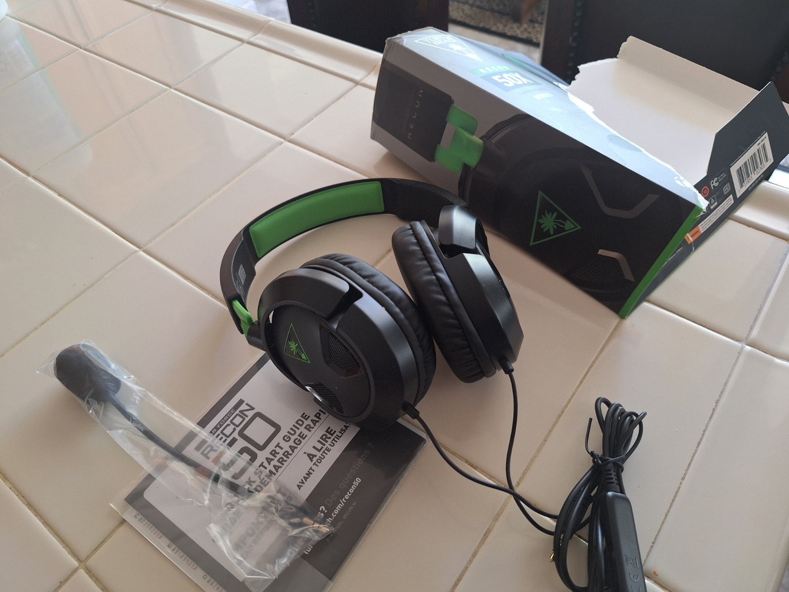 Turtle Beach Recon 50 Wired 3.5mm Over-Ear Headset Boom Mic Black/Green
