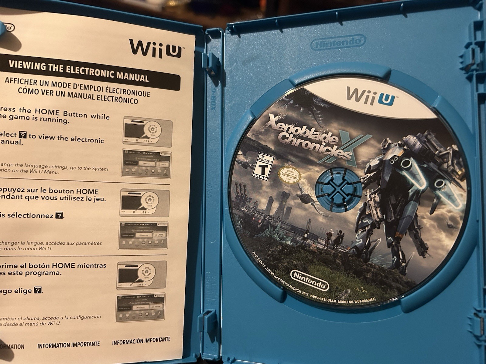 Xenoblade Chronicles X – Special Edition (Nintendo Wii U, 2015) Book, USB, & Cel