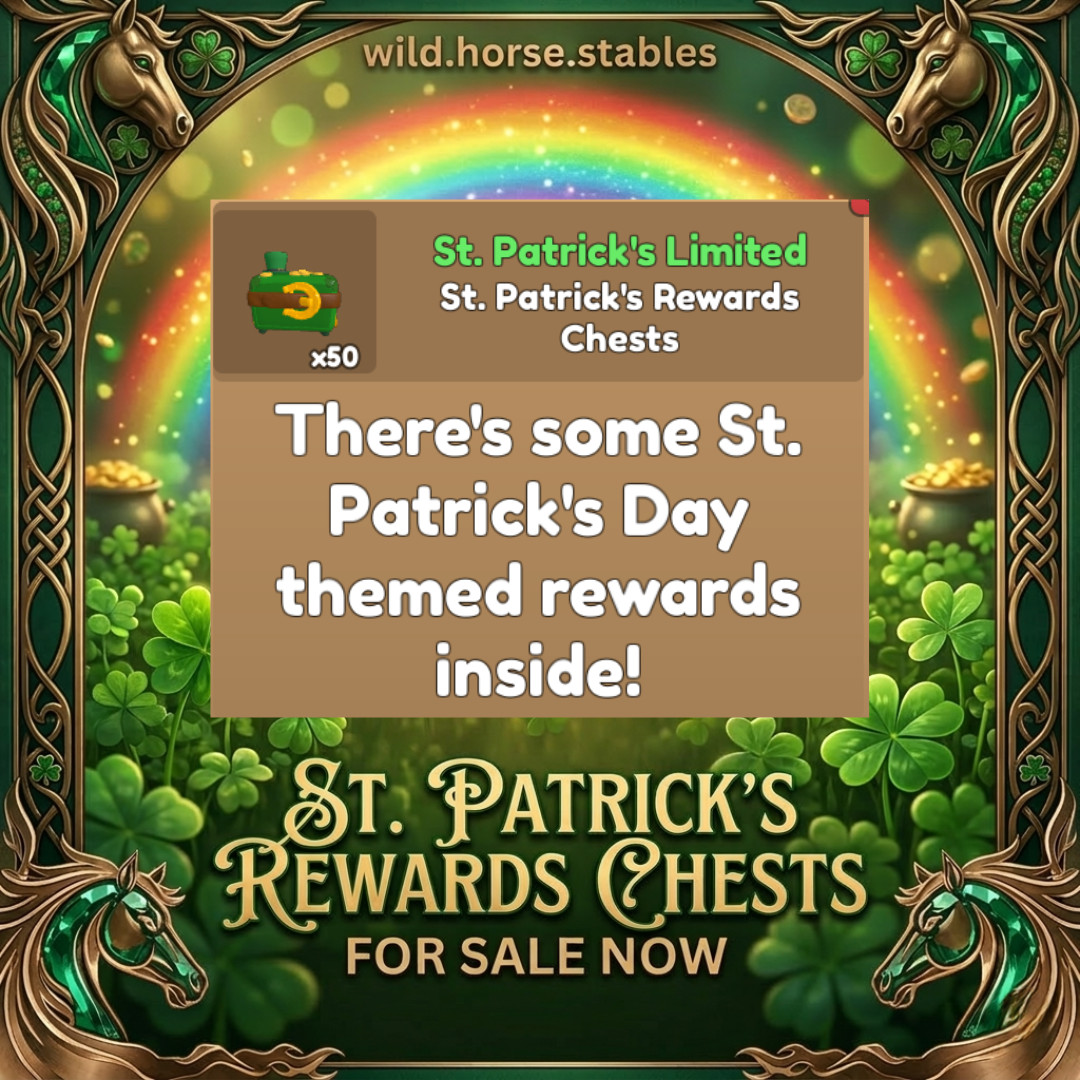 🍀 Wild Horse Islands – St. Patrick’s Reward Chest Bundle 🍀